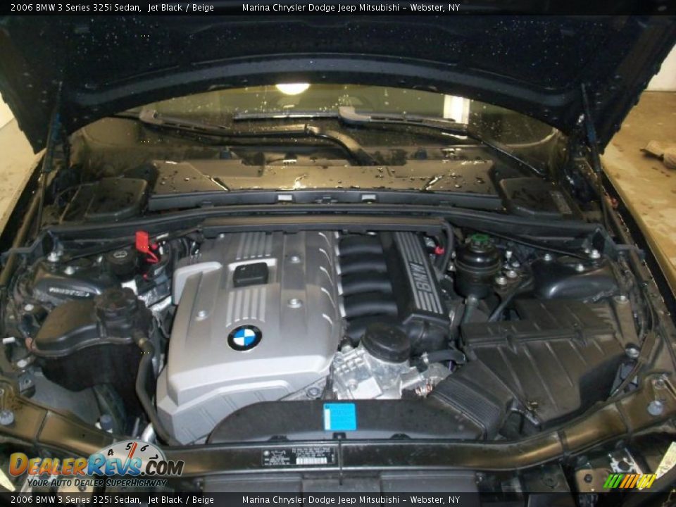 2006 BMW 3 Series 325i Sedan Jet Black / Beige Photo #14