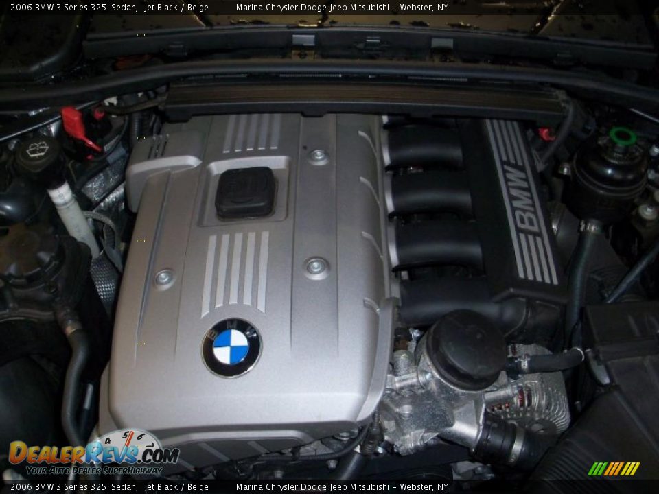 2006 BMW 3 Series 325i Sedan Jet Black / Beige Photo #15