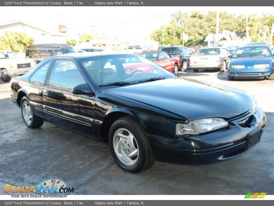 1997 Ford Thunderbird LX Coupe Black / Tan Photo #7
