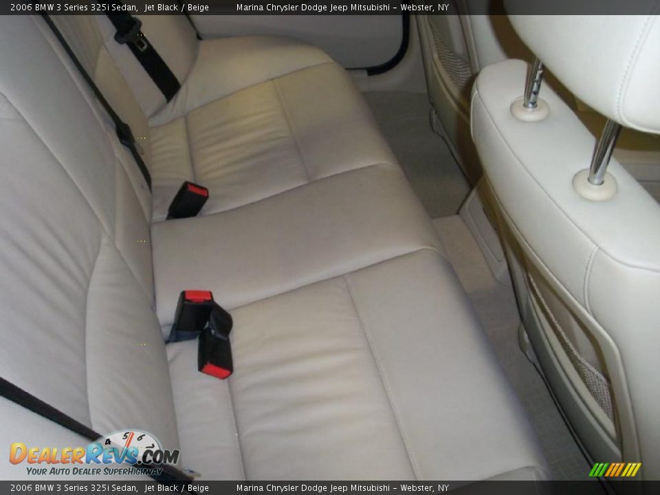 2006 BMW 3 Series 325i Sedan Jet Black / Beige Photo #22