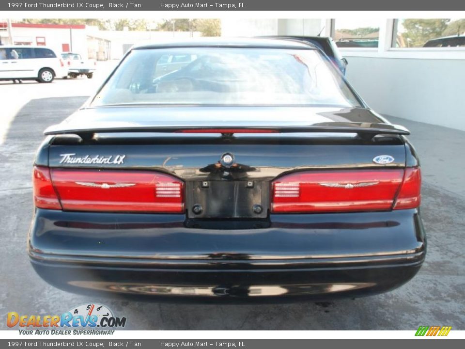 1997 Ford Thunderbird LX Coupe Black / Tan Photo #11
