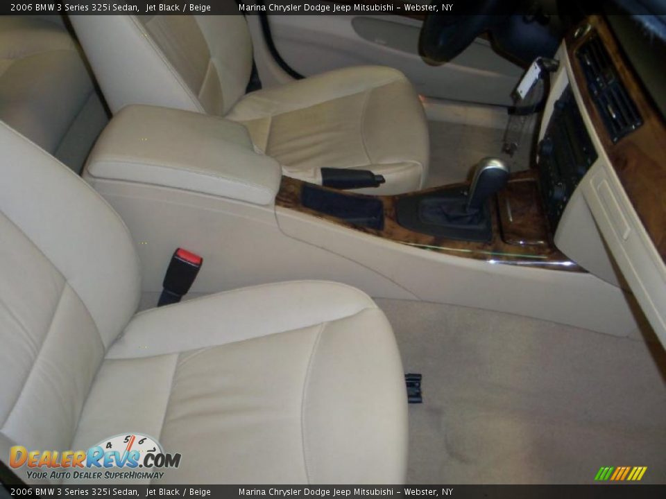 2006 BMW 3 Series 325i Sedan Jet Black / Beige Photo #24