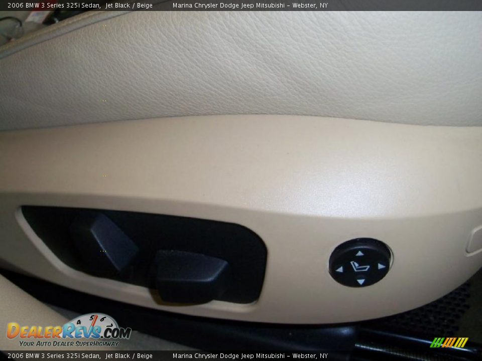 2006 BMW 3 Series 325i Sedan Jet Black / Beige Photo #25