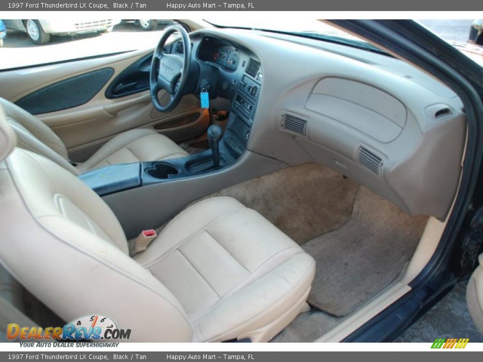 1997 Ford Thunderbird LX Coupe Black / Tan Photo #14
