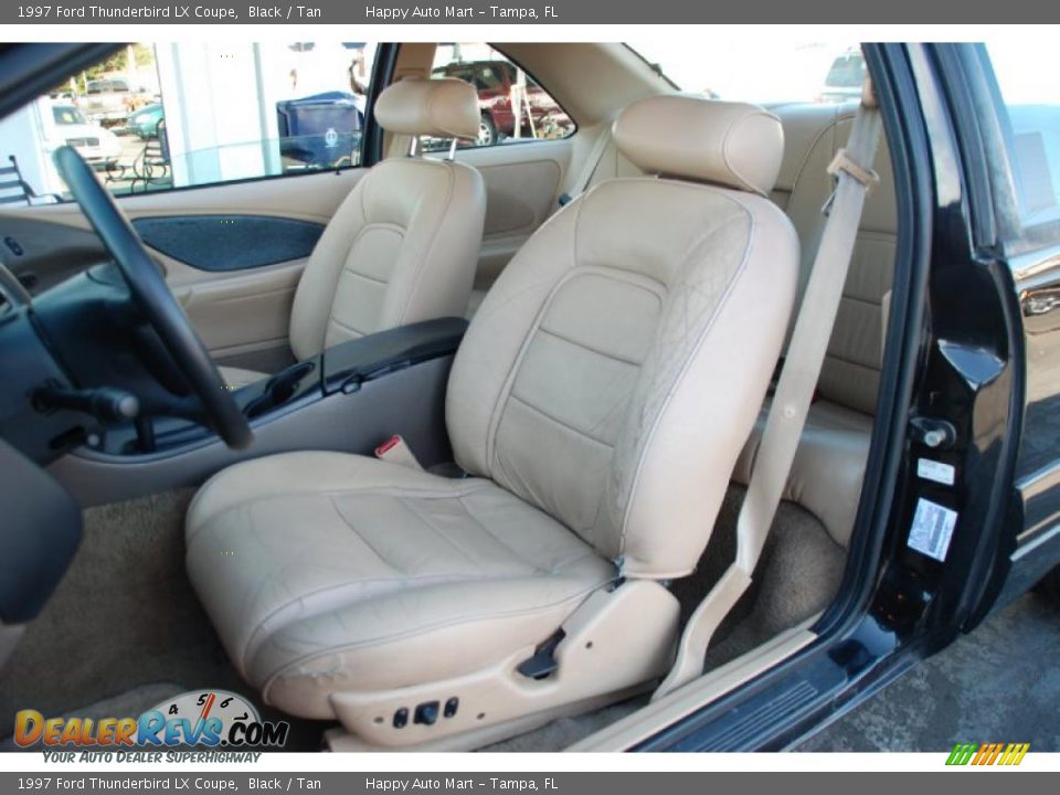 1997 Ford Thunderbird LX Coupe Black / Tan Photo #15