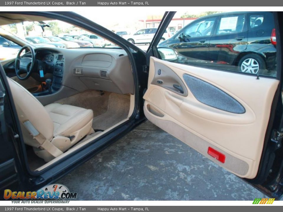 1997 Ford Thunderbird LX Coupe Black / Tan Photo #16