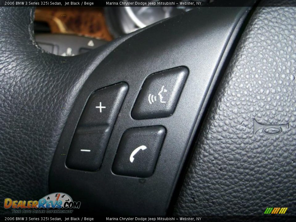 2006 BMW 3 Series 325i Sedan Jet Black / Beige Photo #28