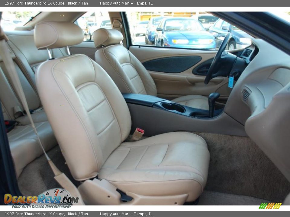 1997 Ford Thunderbird LX Coupe Black / Tan Photo #17