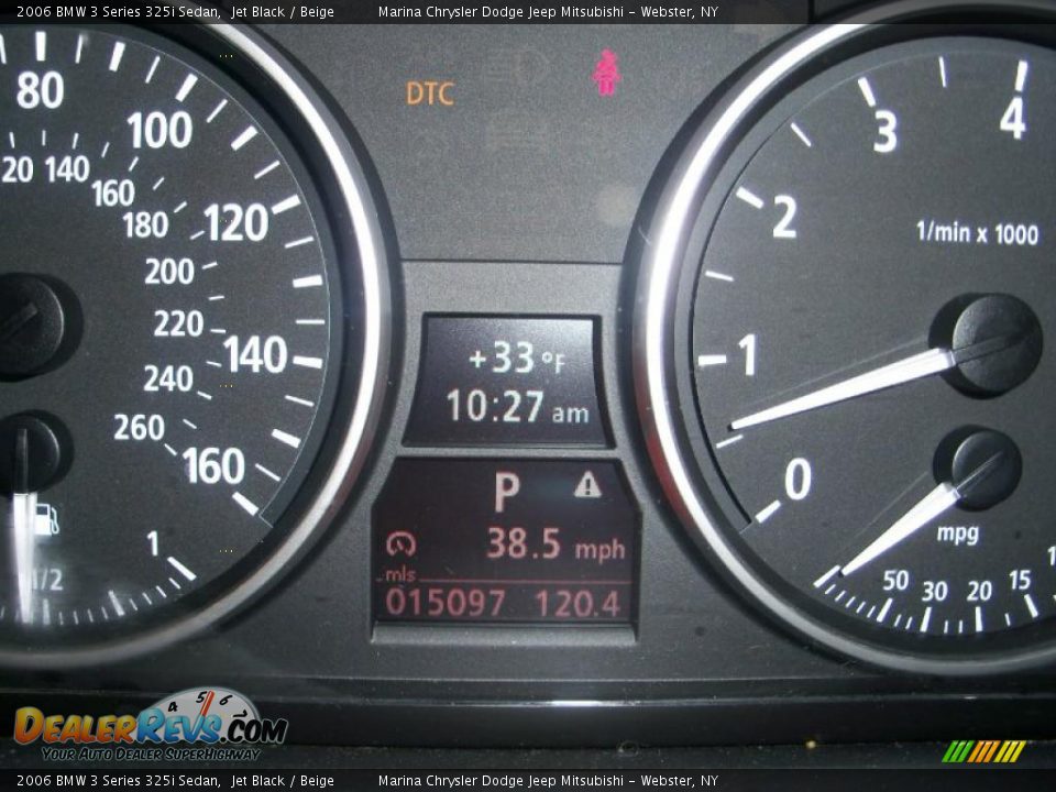 2006 BMW 3 Series 325i Sedan Jet Black / Beige Photo #30