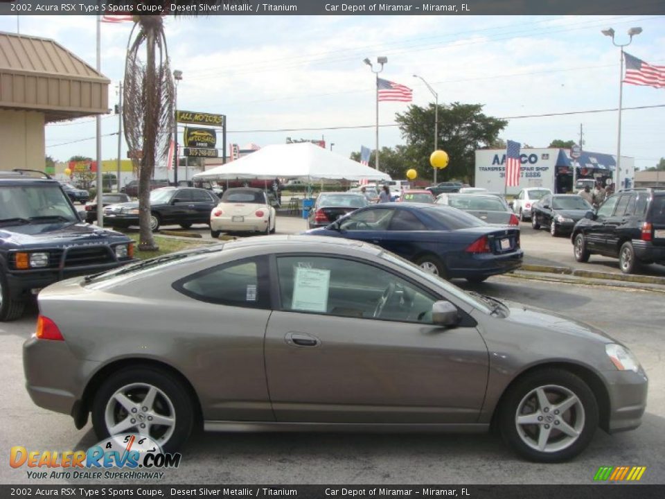 2002 Acura RSX Type S Sports Coupe Desert Silver Metallic / Titanium Photo #2