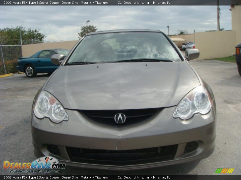 2002 Acura RSX Type S Sports Coupe Desert Silver Metallic / Titanium Photo #8