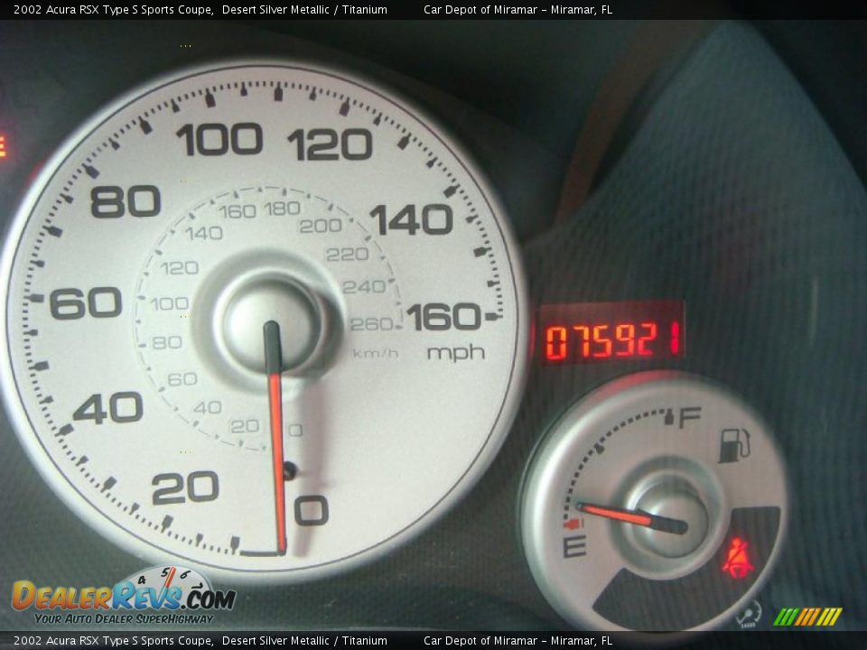 2002 Acura RSX Type S Sports Coupe Desert Silver Metallic / Titanium Photo #19