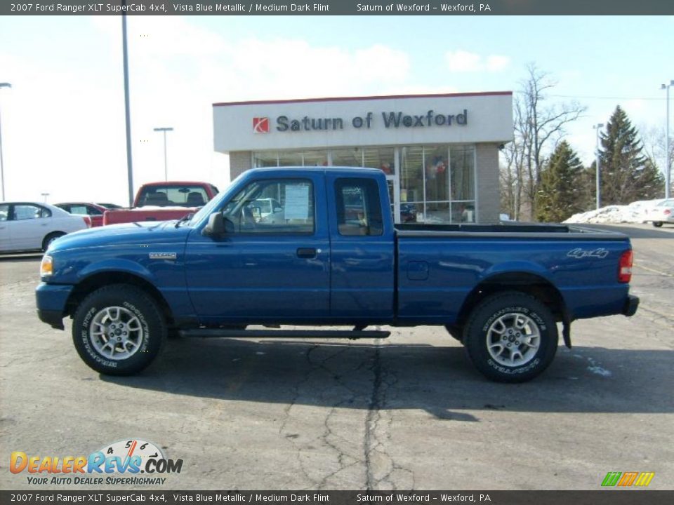 2007 Ford Ranger XLT SuperCab 4x4 Vista Blue Metallic / Medium Dark Flint Photo #1
