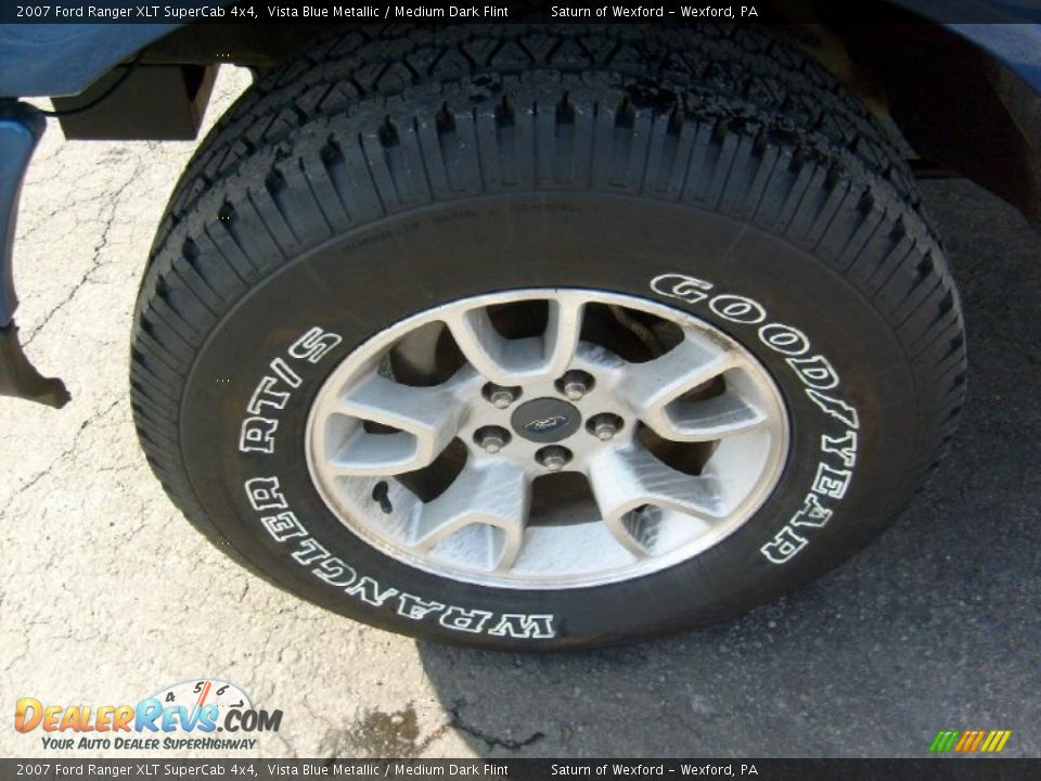 2007 Ford Ranger XLT SuperCab 4x4 Vista Blue Metallic / Medium Dark Flint Photo #9