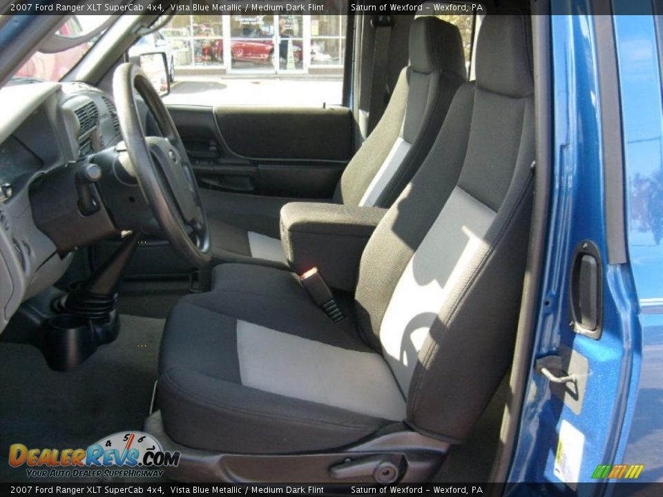 2007 Ford Ranger XLT SuperCab 4x4 Vista Blue Metallic / Medium Dark Flint Photo #10