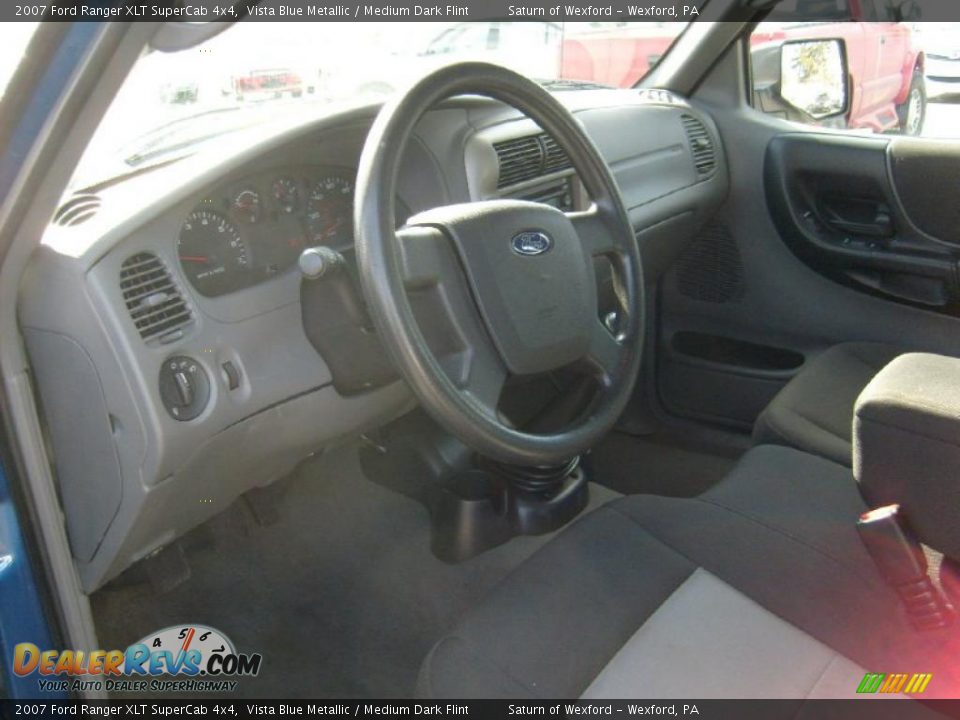 2007 Ford Ranger XLT SuperCab 4x4 Vista Blue Metallic / Medium Dark Flint Photo #11