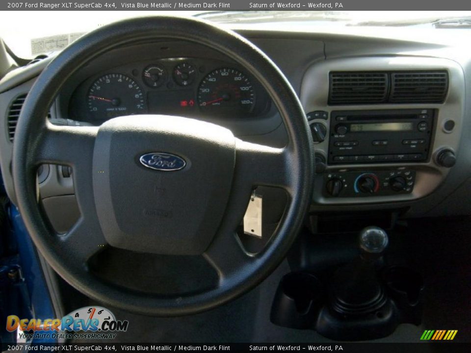 2007 Ford Ranger XLT SuperCab 4x4 Vista Blue Metallic / Medium Dark Flint Photo #14
