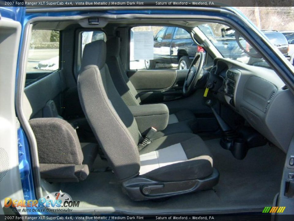 2007 Ford Ranger XLT SuperCab 4x4 Vista Blue Metallic / Medium Dark Flint Photo #16