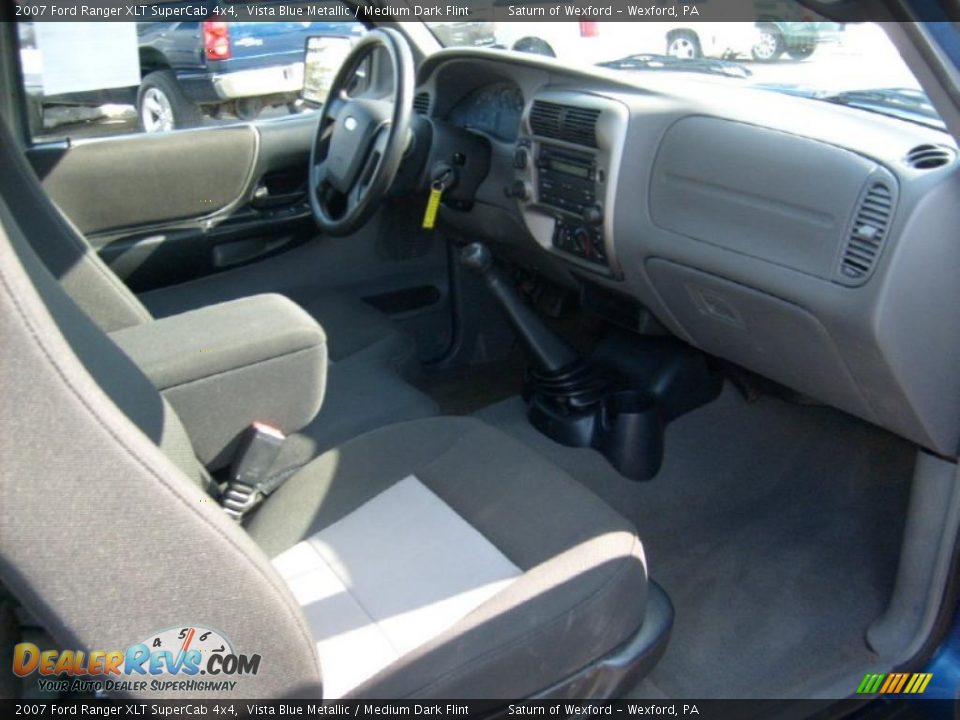 2007 Ford Ranger XLT SuperCab 4x4 Vista Blue Metallic / Medium Dark Flint Photo #17