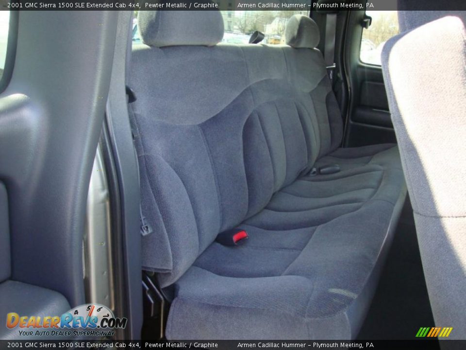 2001 GMC Sierra 1500 SLE Extended Cab 4x4 Pewter Metallic / Graphite Photo #20