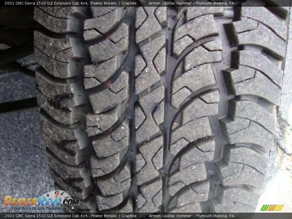 2001 GMC Sierra 1500 SLE Extended Cab 4x4 Pewter Metallic / Graphite Photo #28