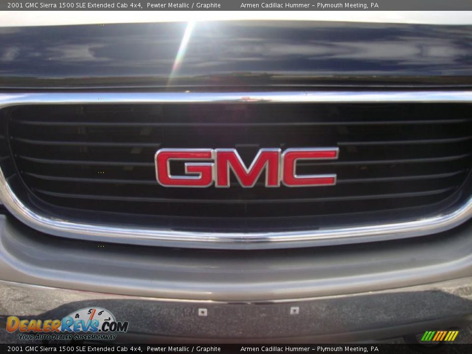 2001 GMC Sierra 1500 SLE Extended Cab 4x4 Pewter Metallic / Graphite Photo #31