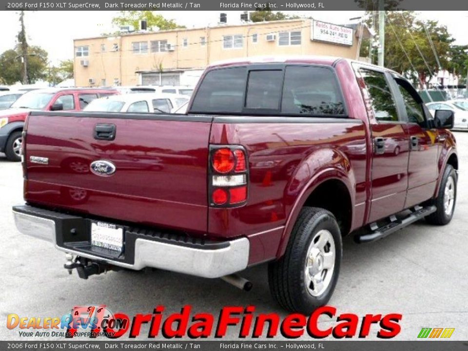 2006 Ford F150 XLT SuperCrew Dark Toreador Red Metallic / Tan Photo #2