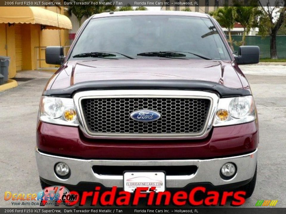 2006 Ford F150 XLT SuperCrew Dark Toreador Red Metallic / Tan Photo #5
