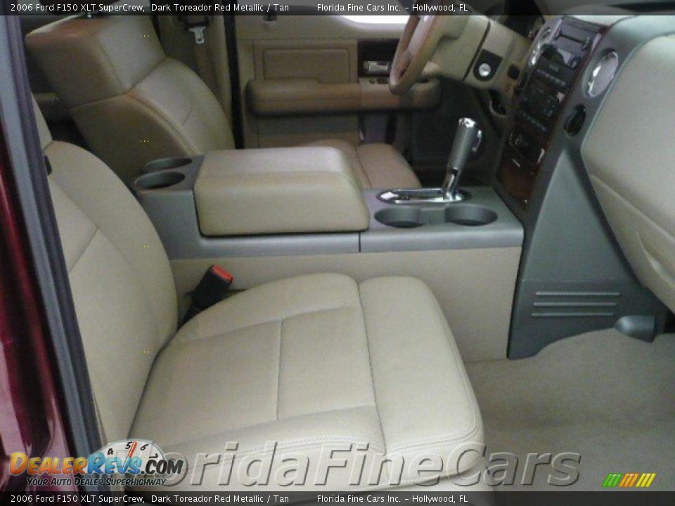 2006 Ford F150 XLT SuperCrew Dark Toreador Red Metallic / Tan Photo #10
