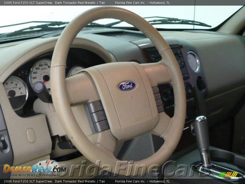 2006 Ford F150 XLT SuperCrew Dark Toreador Red Metallic / Tan Photo #13