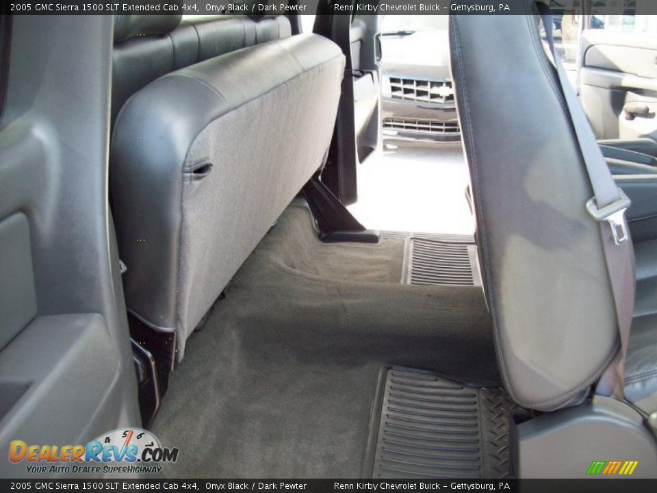 2005 GMC Sierra 1500 SLT Extended Cab 4x4 Onyx Black / Dark Pewter Photo #29