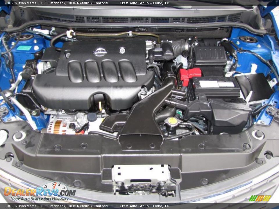 2009 Nissan Versa 1.8 S Hatchback Blue Metallic / Charcoal Photo #18