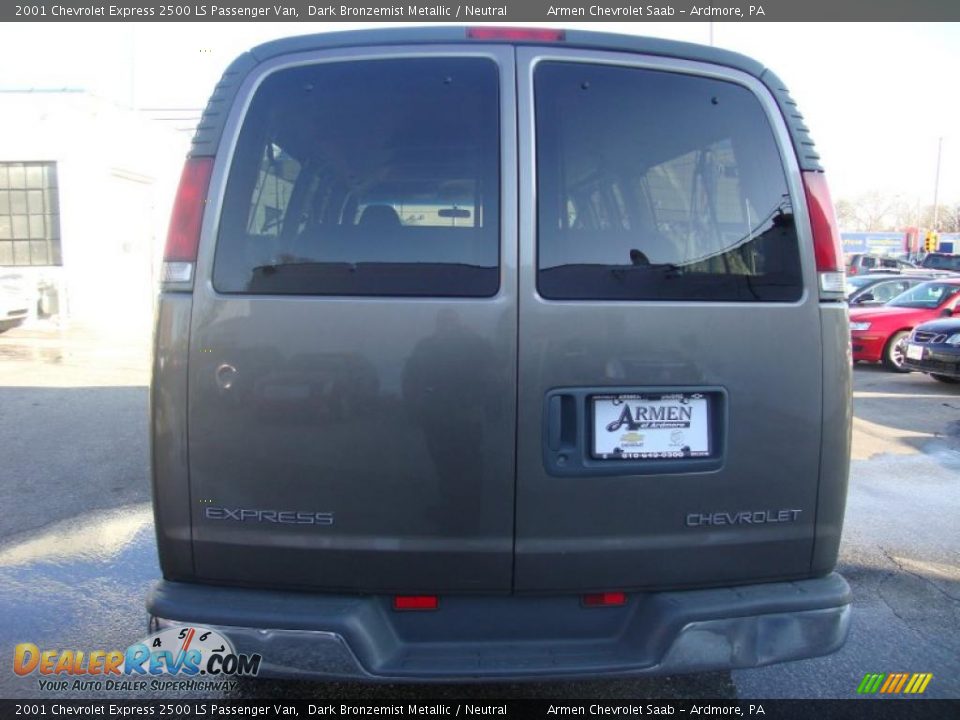 2001 Chevrolet Express 2500 LS Passenger Van Dark Bronzemist Metallic / Neutral Photo #8