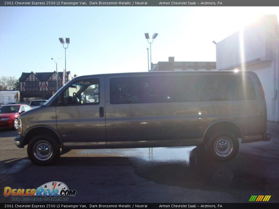 2001 Chevrolet Express 2500 LS Passenger Van Dark Bronzemist Metallic / Neutral Photo #10