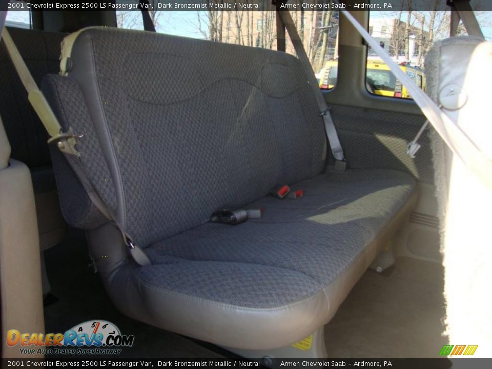 2001 Chevrolet Express 2500 LS Passenger Van Dark Bronzemist Metallic / Neutral Photo #20