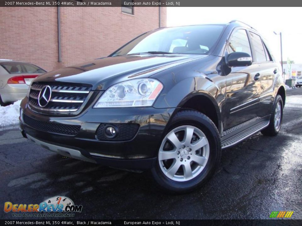2007 Mercedes-Benz ML 350 4Matic Black / Macadamia Photo #1