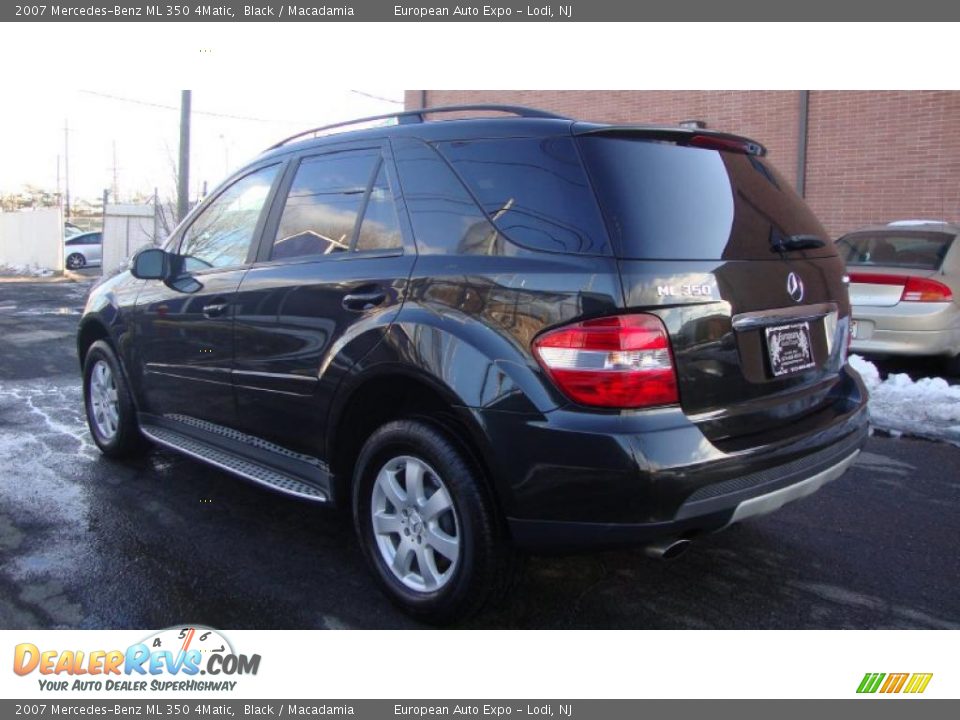 2007 Mercedes-Benz ML 350 4Matic Black / Macadamia Photo #3