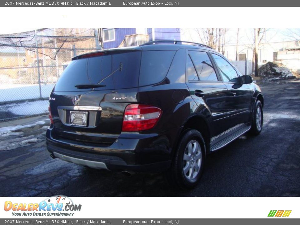 2007 Mercedes-Benz ML 350 4Matic Black / Macadamia Photo #4
