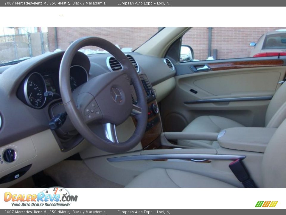 2007 Mercedes-Benz ML 350 4Matic Black / Macadamia Photo #5