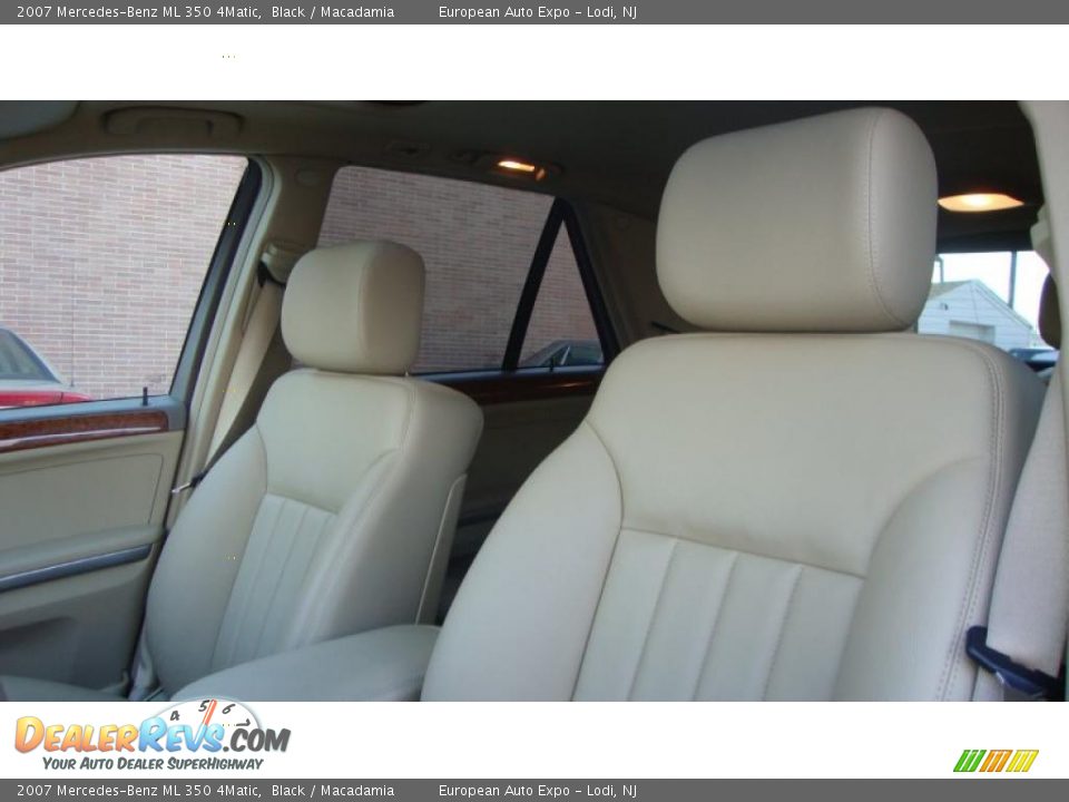 2007 Mercedes-Benz ML 350 4Matic Black / Macadamia Photo #6