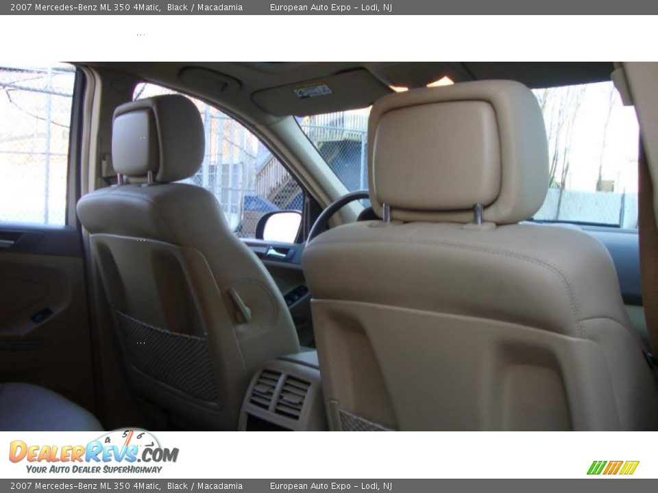 2007 Mercedes-Benz ML 350 4Matic Black / Macadamia Photo #9