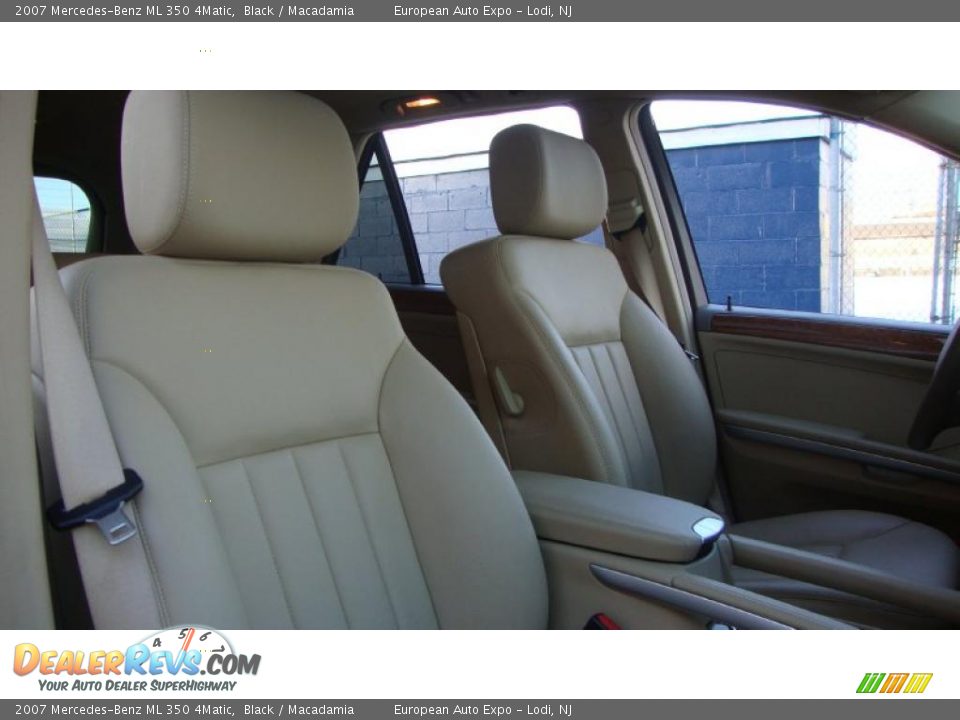 2007 Mercedes-Benz ML 350 4Matic Black / Macadamia Photo #12