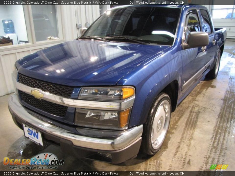 2006 Chevrolet Colorado LT Crew Cab Superior Blue Metallic / Very Dark Pewter Photo #2