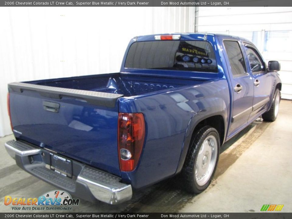 2006 Chevrolet Colorado LT Crew Cab Superior Blue Metallic / Very Dark Pewter Photo #6