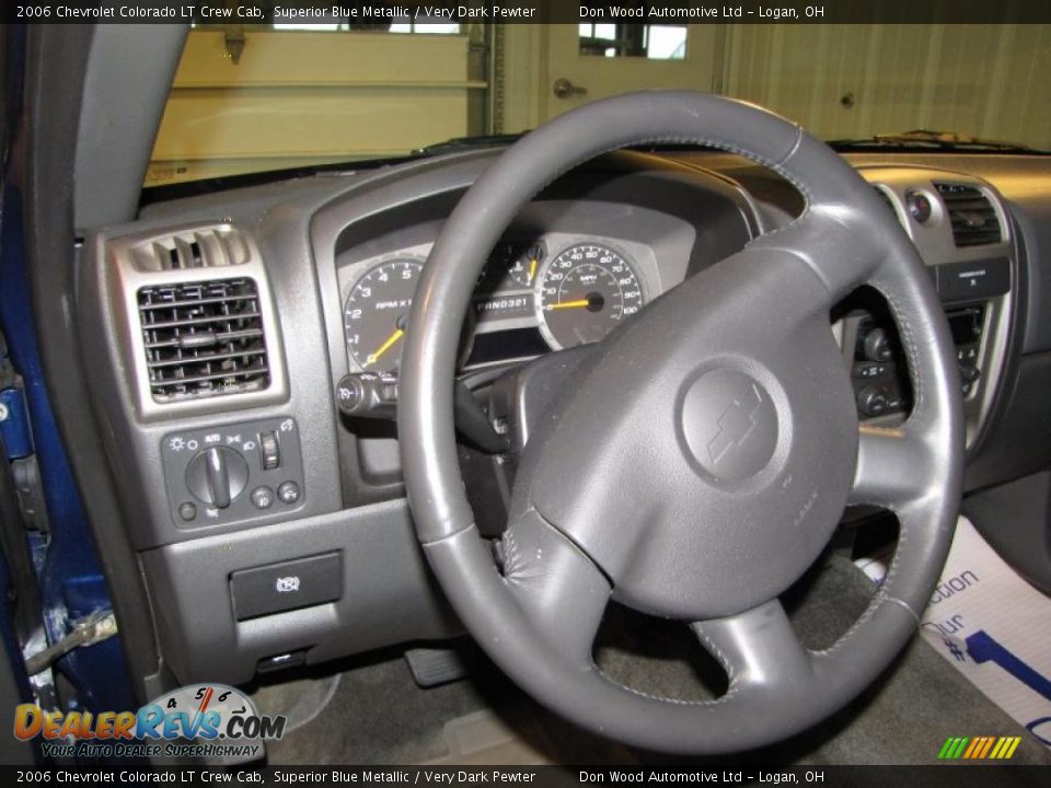 2006 Chevrolet Colorado LT Crew Cab Superior Blue Metallic / Very Dark Pewter Photo #9