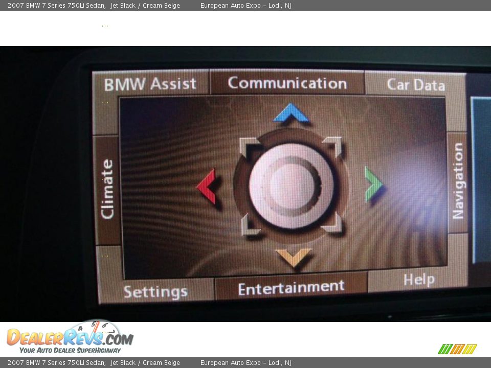 2007 BMW 7 Series 750Li Sedan Jet Black / Cream Beige Photo #22