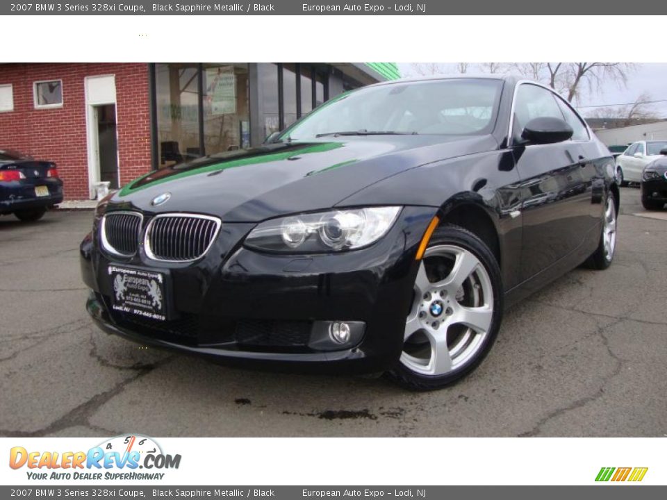 2007 BMW 3 Series 328xi Coupe Black Sapphire Metallic / Black Photo #1