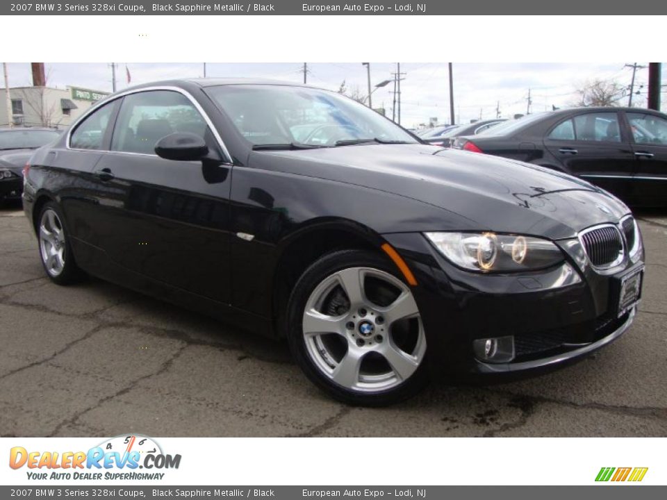 2007 BMW 3 Series 328xi Coupe Black Sapphire Metallic / Black Photo #2