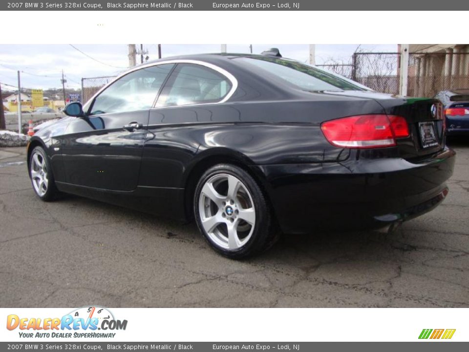 2007 BMW 3 Series 328xi Coupe Black Sapphire Metallic / Black Photo #3