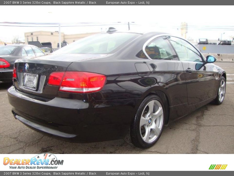 2007 BMW 3 Series 328xi Coupe Black Sapphire Metallic / Black Photo #4